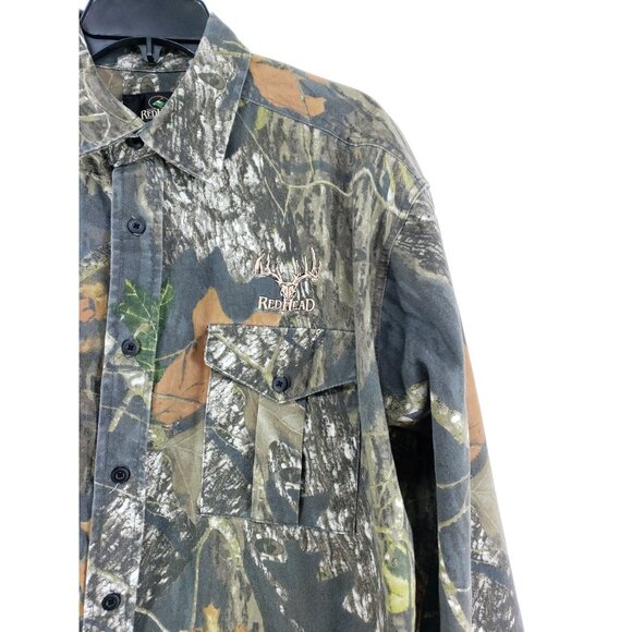 RedHead Mens XL Camouflage Button-Up Long Sleeve Shirt - Picture 4 of 7